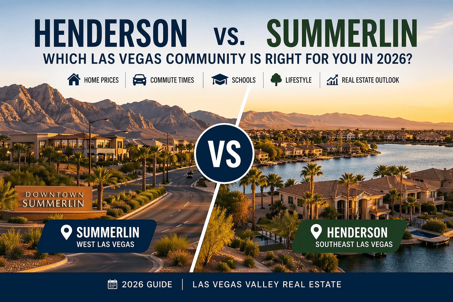 Henderson vs. Summerlin: Which Las Vegas Community Fits Your Life in 2026?