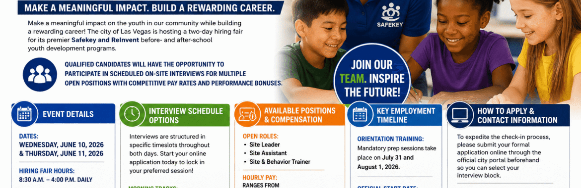 Safekey & ReInvent Before- and After-School Programs Hiring Fair